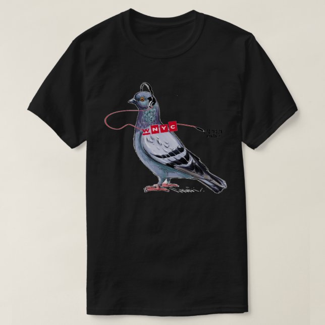 T-shirt WNYC pigeon 24 (Design devant)