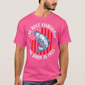 T-shirt Wo 40e anniversaire pêche pêcheur de 40 ans 198