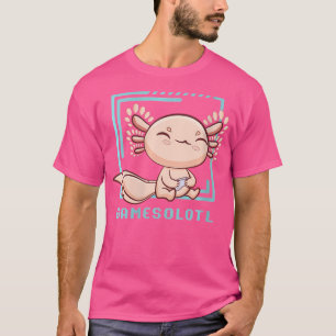 T-shirt Wo Axolotl Poisson Jouer Jeux Vidéo Lizard Gamesol