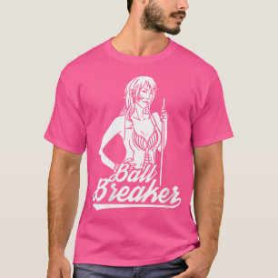 T-shirt Wo Ball Breaker Funny Pool Player Femmes 8 Ball Bi