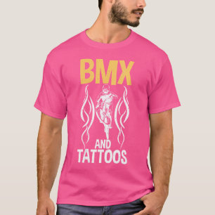 T-shirt Wo Bmx Et Tattoos Vélo Bmx Rider