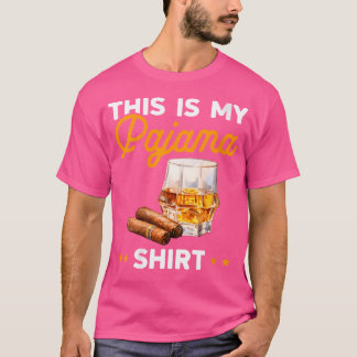 T-shirt Wo Ceci Est Mon Cigare Et Bourbon