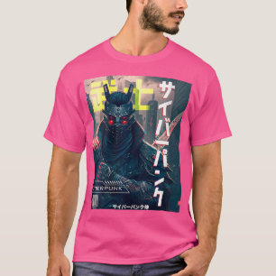T-shirt Wo Cyborg Samurai Exo Suit Cyber Punk Magazine Art