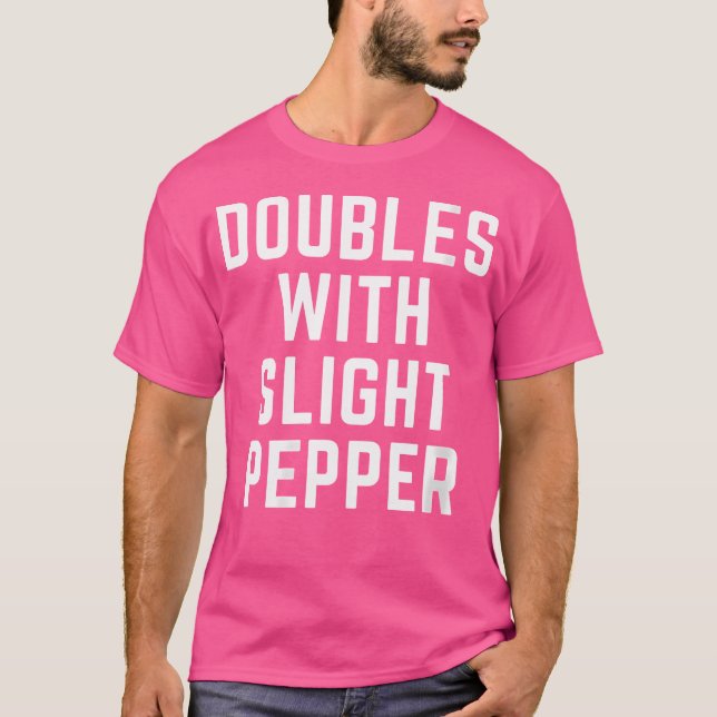 T-shirt Wo Doubles Avec un Léger Poivre (Devant)
