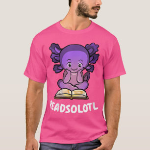 T-shirt Wo Drôle Lecture Poissons Livres Lizard Readsolotl