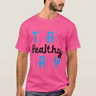 T-shirt Wo Équipe Bébé en santé Sexe Reveal Party