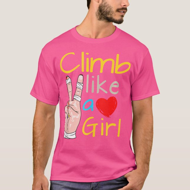T-shirt Wo et les filles en escalade (Devant)