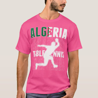 T-shirt Wo Fière Algérie Tennis de Table Amoureux Maillot