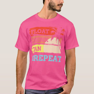 T-shirt Wo Float Boire Tan Répéter Été Natation Plage Po