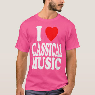 T-shirt Wo I Heart (Amour) Musique Classique Chef d'Orches