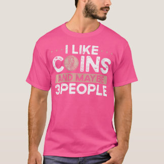 T-shirt Wo J'Aime Les Pièces Et Peut-Être 3 Personnes Coll