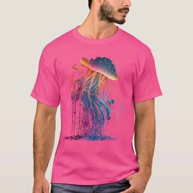 T-shirt Wo Jellyfish Océan Animal Plongée Plongée Jelly Po (Devant)