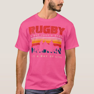 T-shirt Wo Joueur De Rugby Et Tackdown Ou Touchdown Pour U