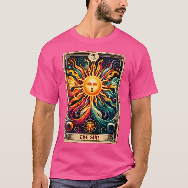 T-shirt Wo Major Arcana Tarot Card The Sun (Devant)