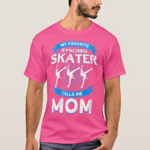 T-shirt Wo Mon patineur synchro préféré m'appelle maman gl