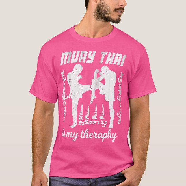 T-shirt Wo Muay Thai Est Ma Thérapie Muay Thai (Devant)