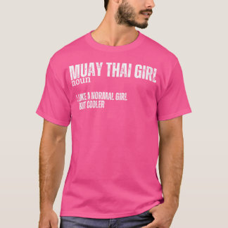 T-shirt Wo Muay Thai Girl Définition Drôle Femmes Muay Tha