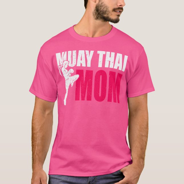 T-shirt Wo Muay Thai Mom Women Boxing Kickboxing Mma Muay  (Devant)