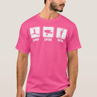 T-shirt Wo Patineur Artistique Saut Spinwin Patinage sur G