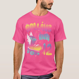 T-shirt Wo qui entre dans les 12 ans avec un dos imprimé p