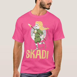 T-shirt Wo Skadi Norse Giantess Déesse De Neige Hun Hiver