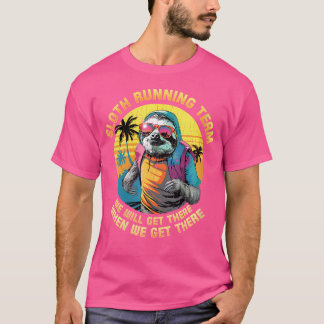 T-shirt Wo Sloth Running Team Équipe de course de paresseu