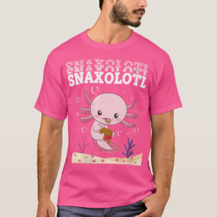 T-shirt Wo Snaxolotl Cute Axolotl French Fries Adulte