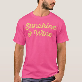 T-shirt Wo Soleil Et Vin Drôle De Boire Du Vino Amoureux T