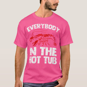 T-shirt Wo Tout Le Monde Dans Le Bain À RemousAmusant Caju