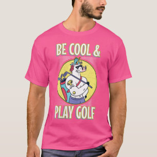 T-shirt Wo Unicorn Cool Jouer Golf Sports Golf Club Shades