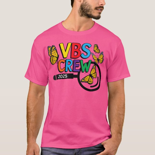 T-shirt Wo Vbs 2025 Magnified Vacation Bible School Butter (Devant)