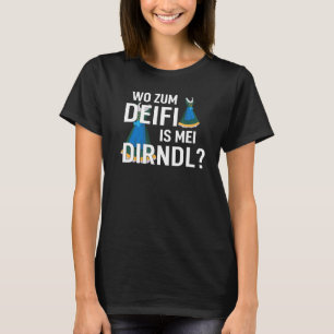 T-shirt Wo zum Deifl est mei Dirndl Pantalon en cuir pour 