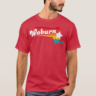 T-shirt Woburn Massachusetts Souvenir Vintage en détresse 