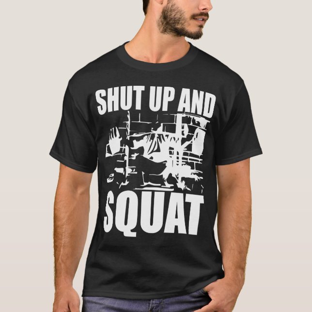 T-shirt WOD - Tais-Toi Et Squat (Devant)