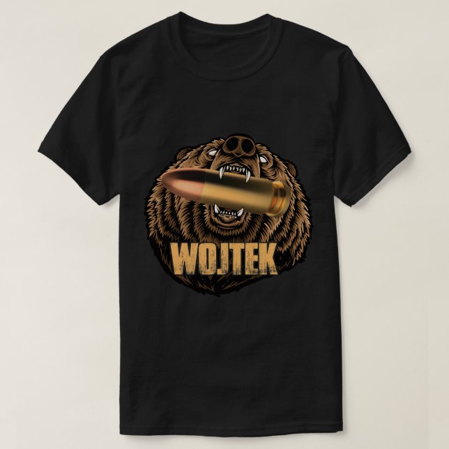 T-shirt Wojtek le soldat Ours Polonais Héros 1 (Design devant)