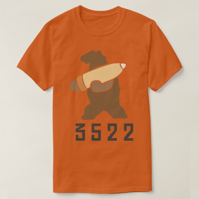 T-shirt Wojtek the bear Polish Soldier Bear Natural Brown (Design devant)