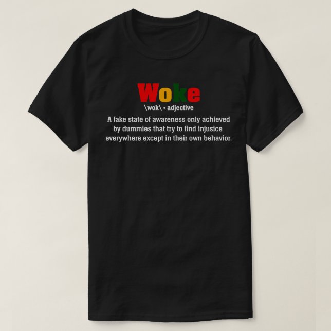 T-shirt Woke Signification 1 (Design devant)