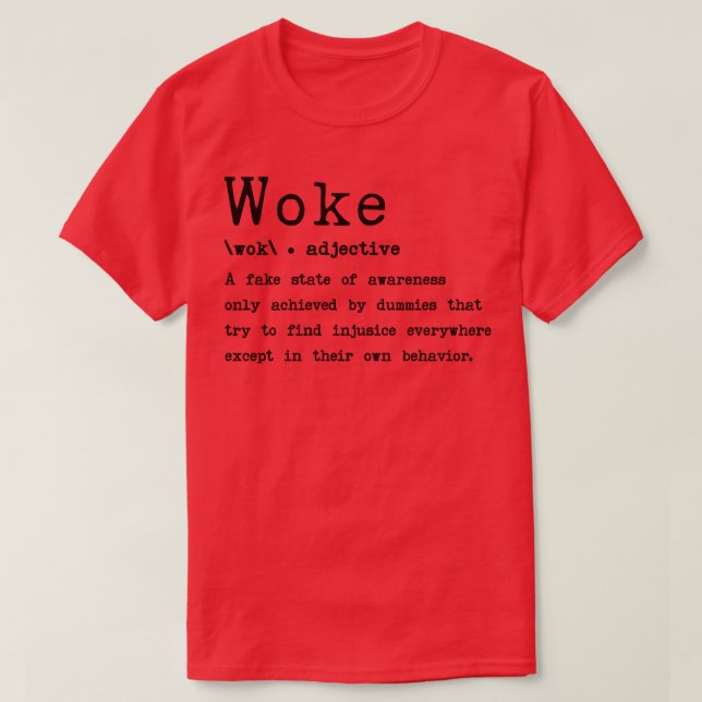T-shirt Woke Signification 3 (Design devant)