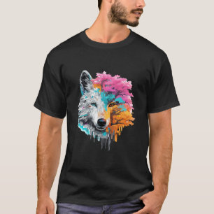 T-shirt Wolf Alpha Animal World Predator Wild Nature Art