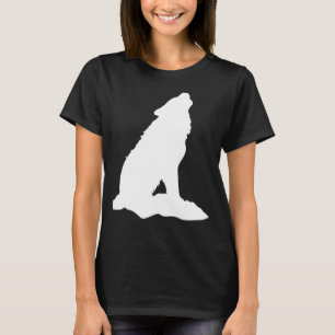 T-shirt Wolf Animal Motif Visage Figure Empreinte Wolfs Si