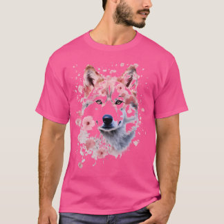 T-shirt Wolf Animal Nature Zoo Abstrait Artwork Visage Wol
