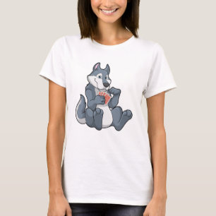 T-shirt Wolf au Poker avec cartes de Poker
