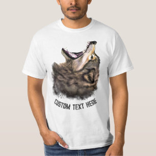 T-shirt Wolf avec texte personnalisé
