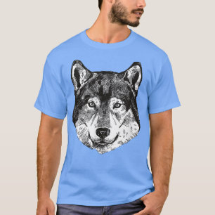 T-shirt Wolf Canis lupus tête animal chien fée de prédateu