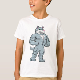 T-shirt Wolf comme Bodybuilder extrême