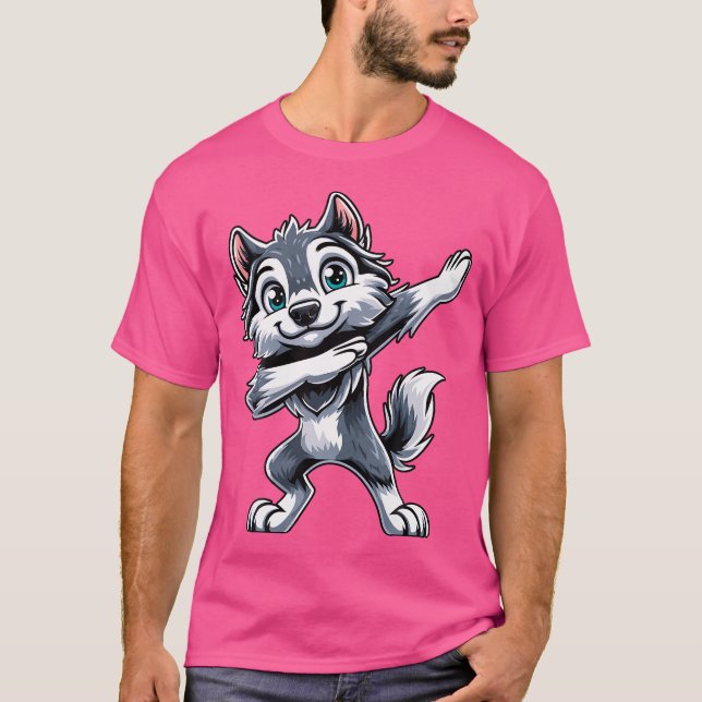 T-shirt Wolf Dabbing Wolves (Devant)