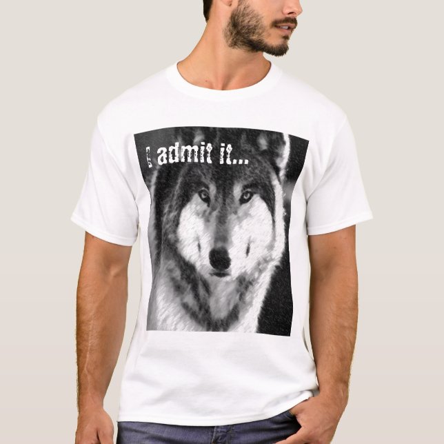 T-shirt Wolf dans les vêtements de loup (Devant)