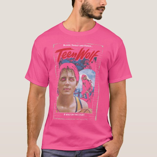 T-shirt Wolf Distressed Wolf Sur Le Film De La Cour (Devant)