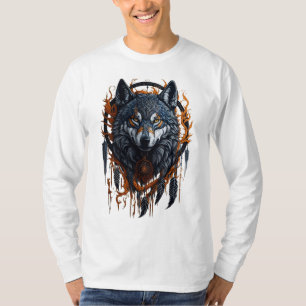 T-shirt Wolf Dream Catcher