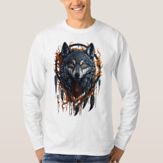 T-shirt Wolf Dream Catcher